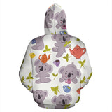 Cute Koalas Teapots Tea Zip Up Hoodie