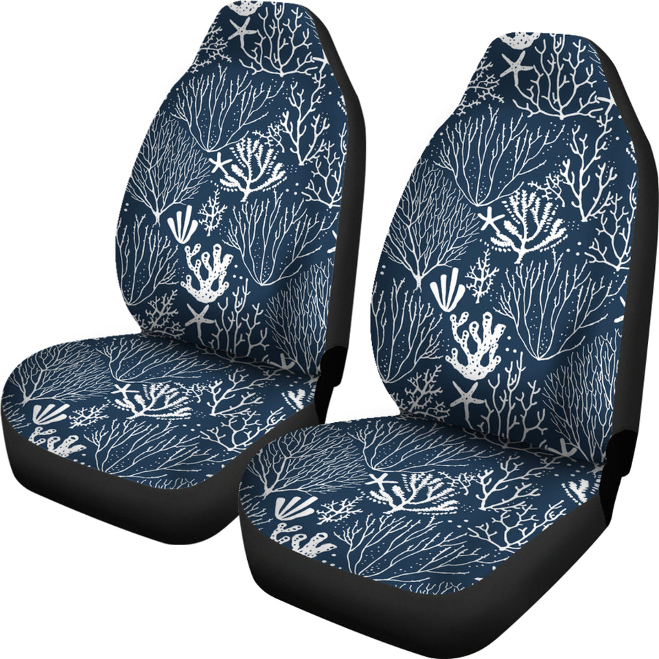 Coral Reef Pattern Print Design 05 Universal Fit Car Seat Covers