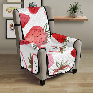 watercolor hand drawn beautiful strawberry pattern Chair Cover Protector
