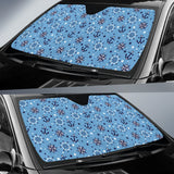 Anchors Rudder Compass Star Nautical Pattern Car Sun Shade