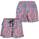Eiffel Tower Pattern Print Design 02 Women Shorts