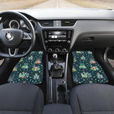 Cactus Glass Terrarium Pattern Front And Back Car Mats