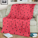 Watermelon Texture Background Premium Blanket