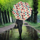 Red Blue Guitar Pattern Umbrella