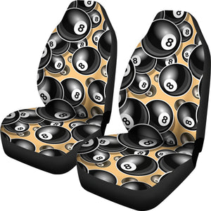 Billiard Ball Pattern Print Design 04 Universal Fit Car Seat Covers