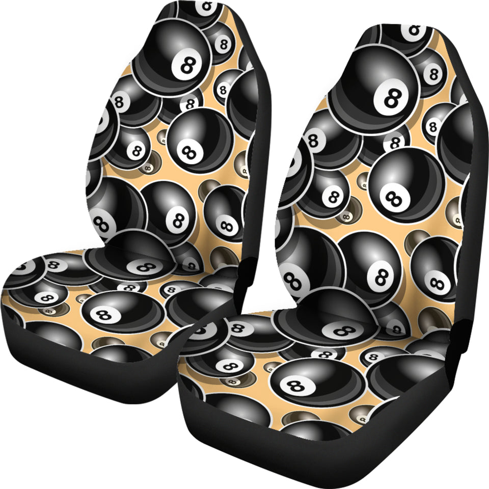 Billiard Ball Pattern Print Design 04 Universal Fit Car Seat Covers