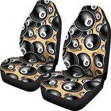 Billiard Ball Pattern Print Design 04 Universal Fit Car Seat Covers