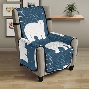 polar bear mother her child pattern Chair Cover Protector