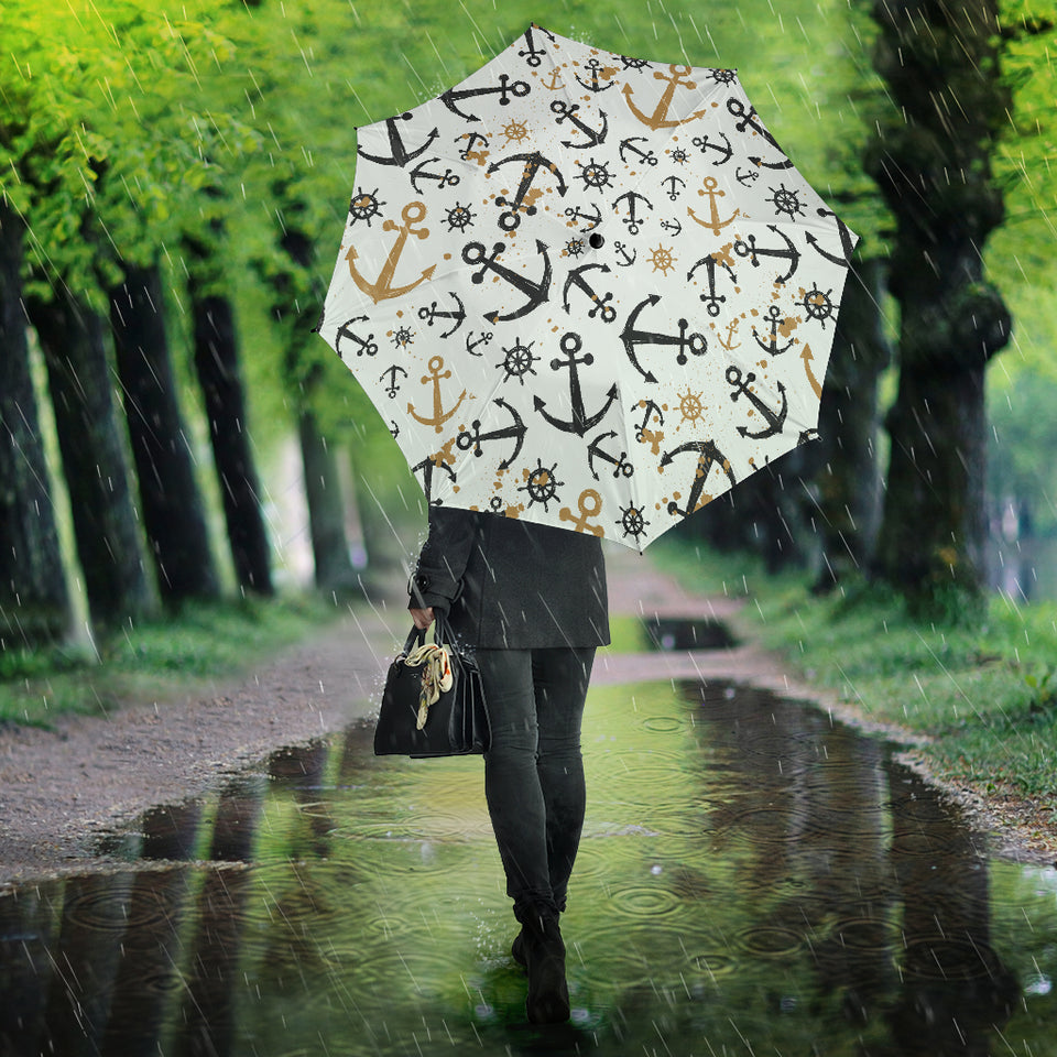 Anchors Rudders Pattern Umbrella
