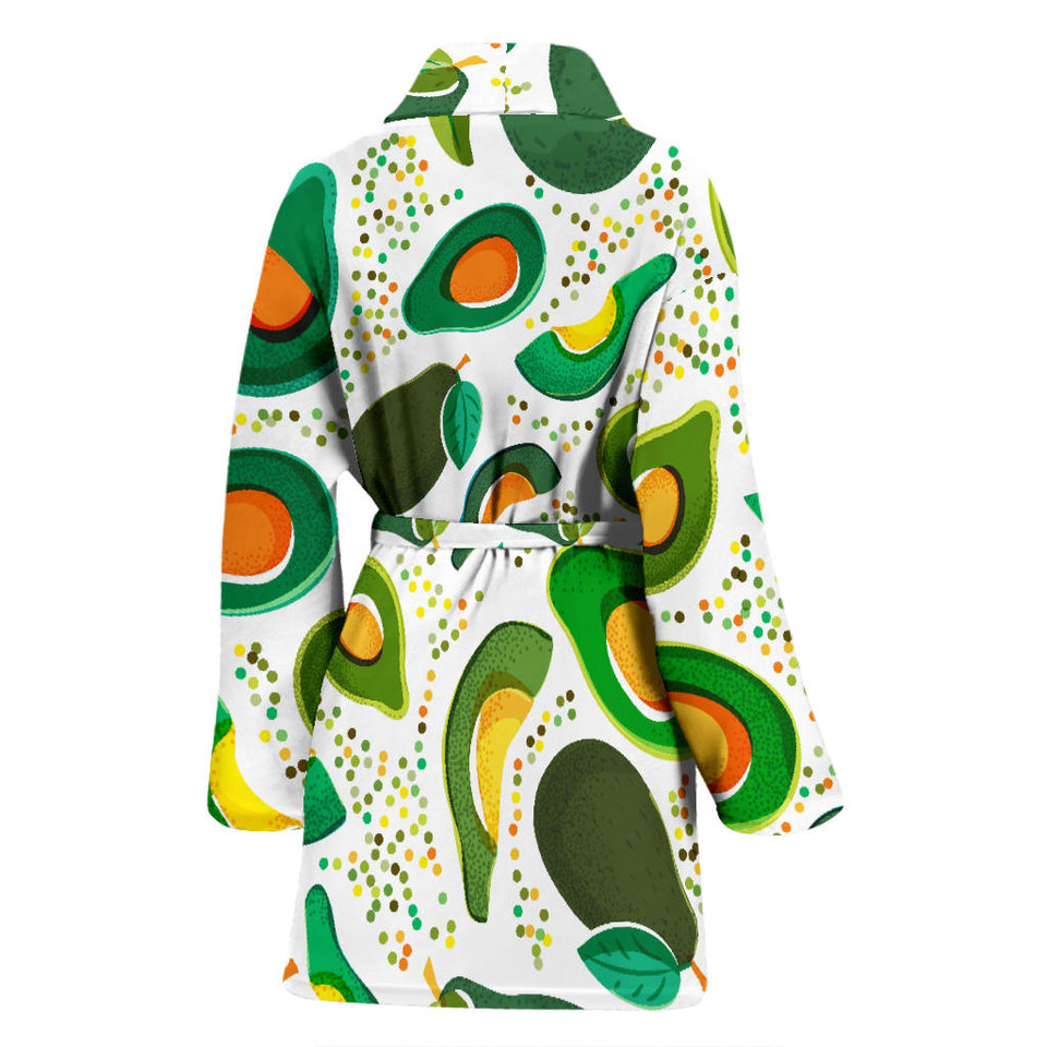 Avocado Design Pattern Women'S Bathrobe
