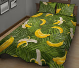 Banana Palm Leaves pattern Quilt Bed Set