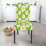 Fried Eggs Pattern Print Design 01 Dining Chair Slipcover