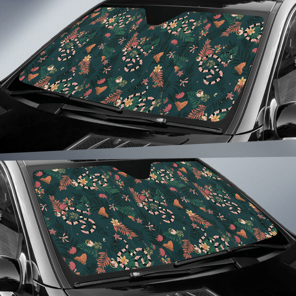 Snake Forest Pattern Car Sun Shade