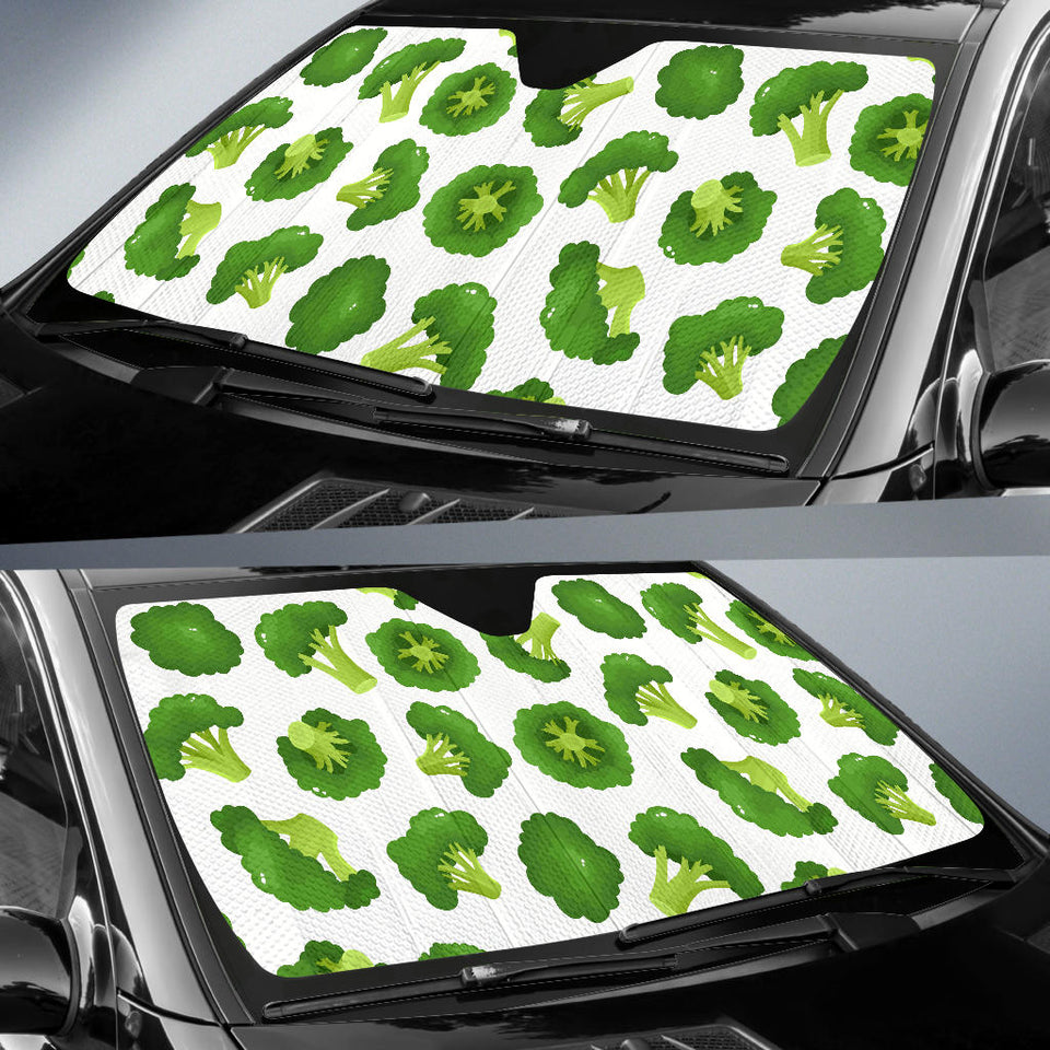 Cute Broccoli Pattern Car Sun Shade