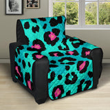 Green leopard skin print pattern Recliner Cover Protector