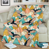 Eagle Pattern Print Design 02 Premium Blanket
