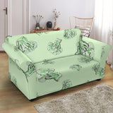 Broccoli Sketch Pattern Loveseat Couch Slipcover