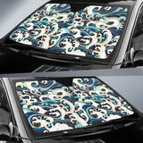Japanese Wave Pattern Car Sun Shade