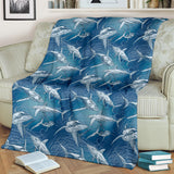 Shark Hand Drawn Premium Blanket