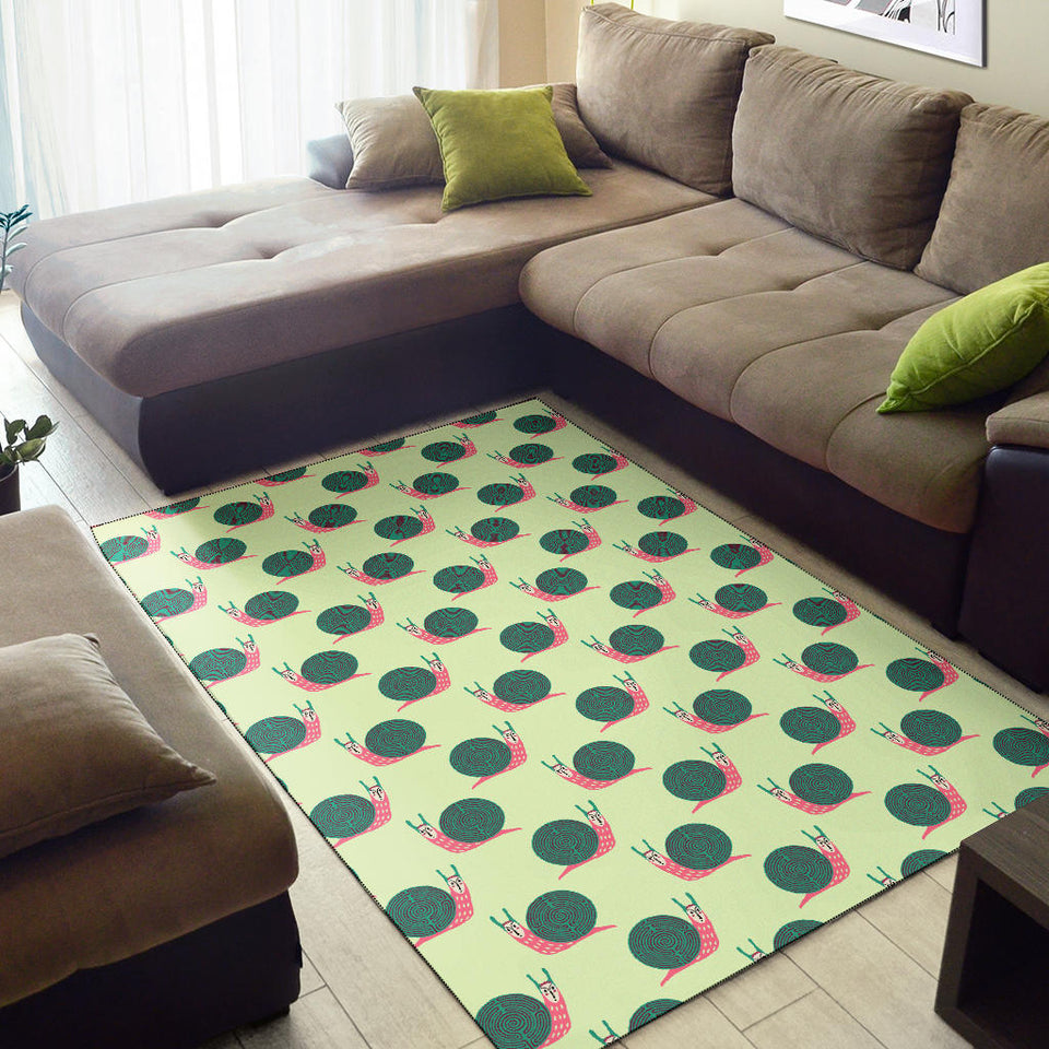 Snail Pattern Print Design 04 Area Rug
