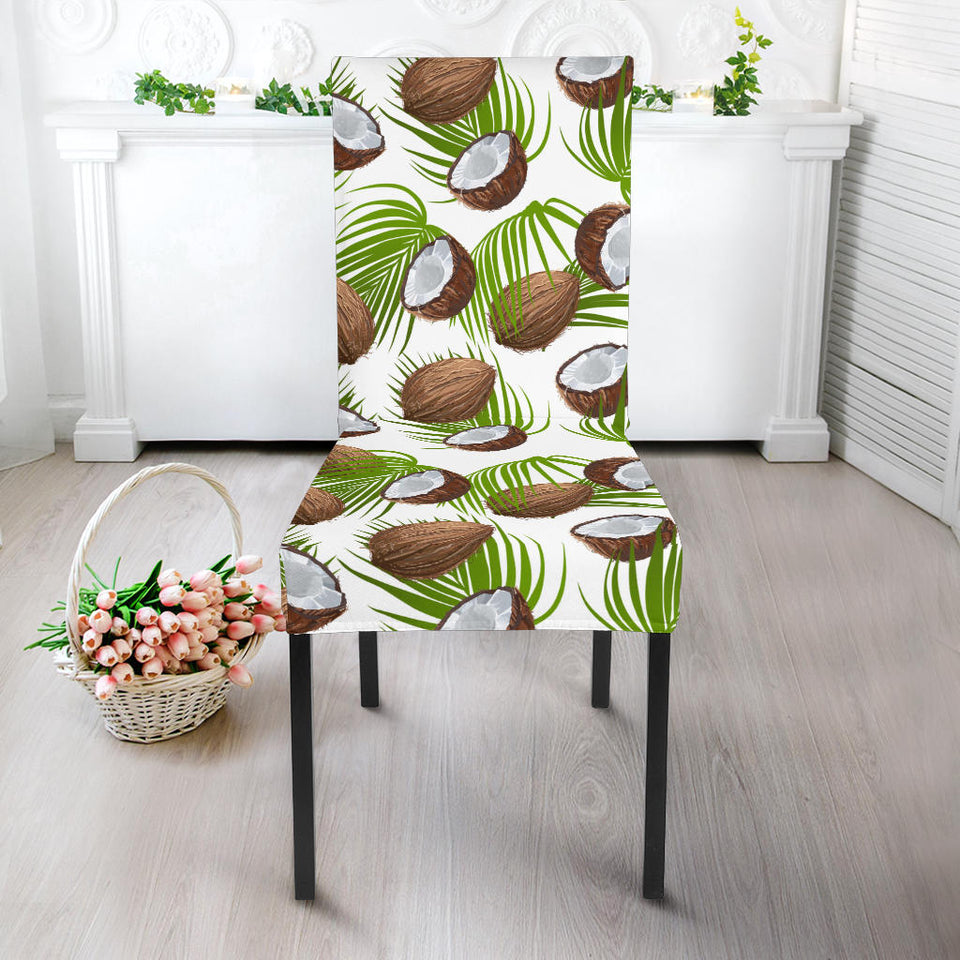 Coconut Pattern Print Design 04 Dining Chair Slipcover