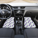 Eggplant Pattern Print Design 05 Front Car Mats