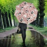 Cows Milk Product Pink Background Umbrella