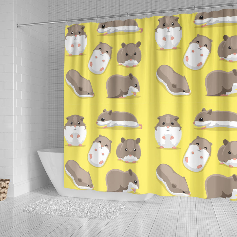 Cute Hamster Pattern Shower Curtain Fulfilled In US