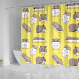 Cute Hamster Pattern Shower Curtain Fulfilled In US