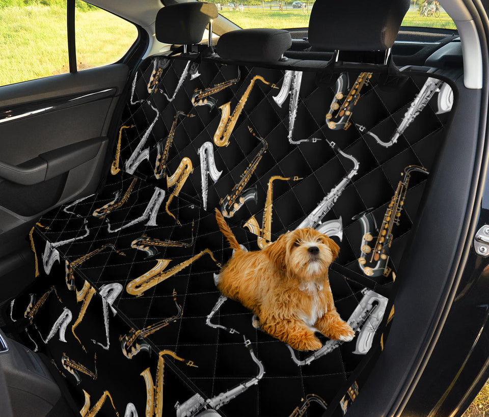 Saxophone Design Pattern Dog Car Seat Covers
