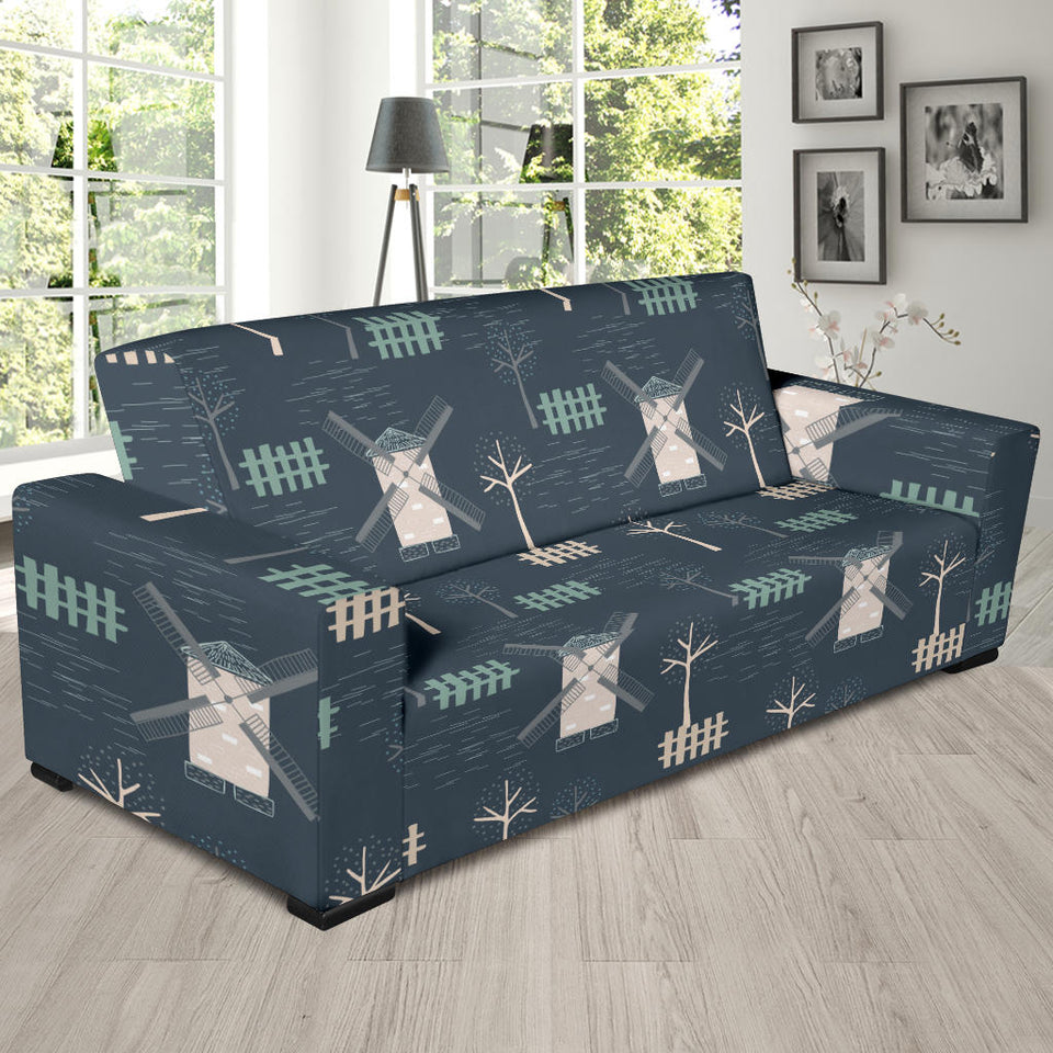 Windmill Tree Pattern Sofa Slipcover