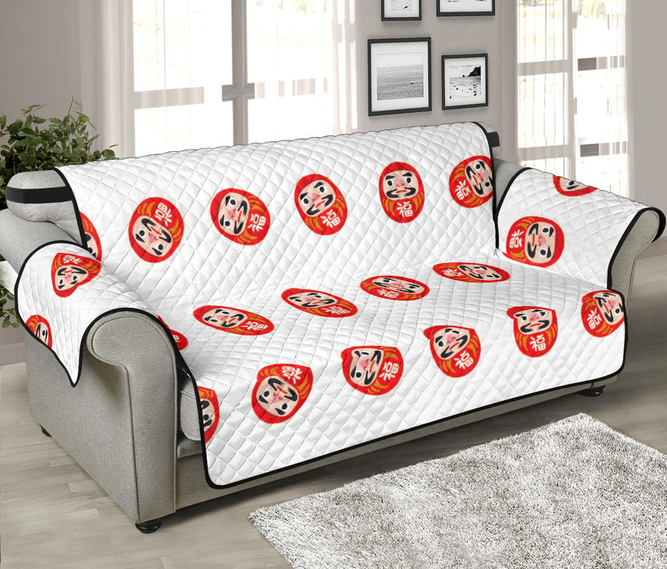 Daruma japanese wooden doll pattern Sofa Cover Protector