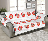 Daruma japanese wooden doll pattern Sofa Cover Protector
