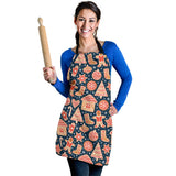Christmas Gingerbread Cookie Pattern Adjustable Apron