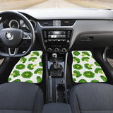 Cute Broccoli Pattern Front And Back Car Mats