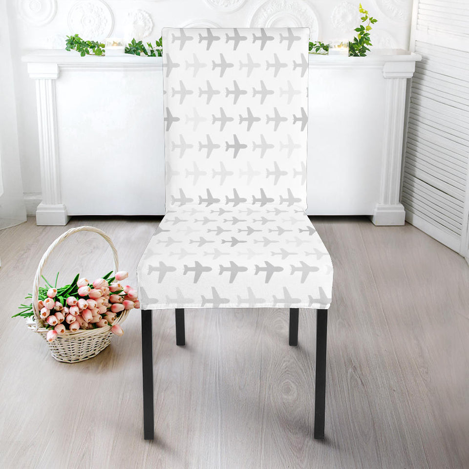 Airplane Print Pattern Dining Chair Slipcover