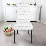 Airplane Print Pattern Dining Chair Slipcover