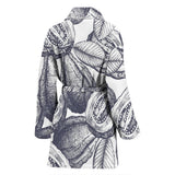 Guava Tropical Hand Drawn Pattern Women'S Bathrobe