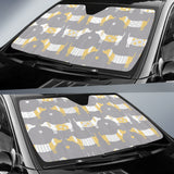 Cute Dachshund Dog Pattern Car Sun Shade