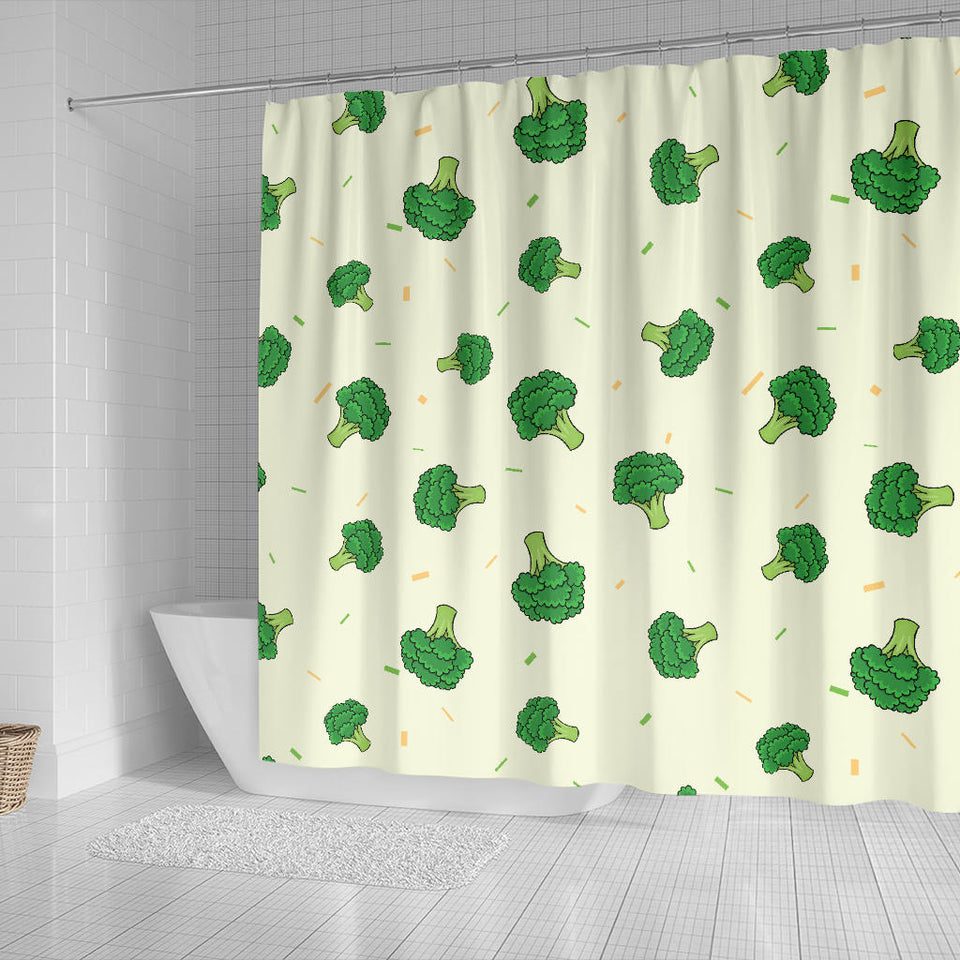 Broccoli Pattern Shower Curtain Fulfilled In US