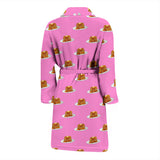 Pancake Pattern Print Design 04 Men's Bathrobe