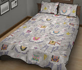 Cute Llama Alpaca pattern Quilt Bed Set
