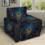 Beautiful peacock feather pattern Recliner Cover Protector
