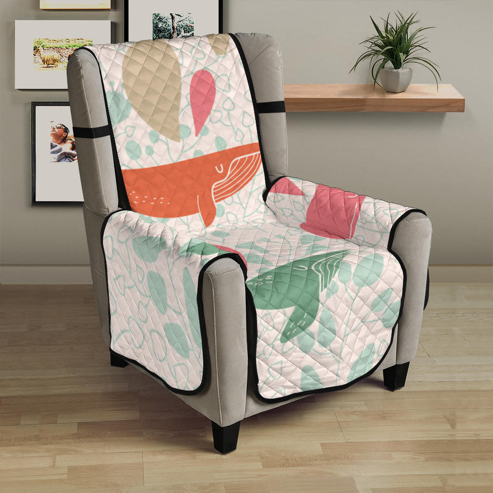 Cute whale pattern Chair Cover Protector