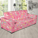 Pink Donut Glaze Candy Pattern Sofa Slipcover