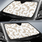 Cool Gold Moon Abstract Pattern Car Sun Shade