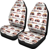 Camper Van Pattern Print Design 01 Universal Fit Car Seat Covers