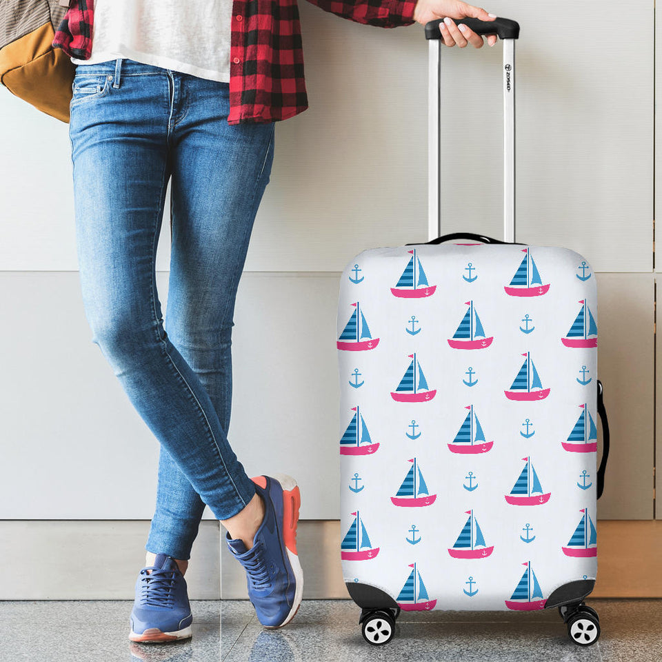 Sailboat Anchor Pattern Cabin Suitcases Luggages