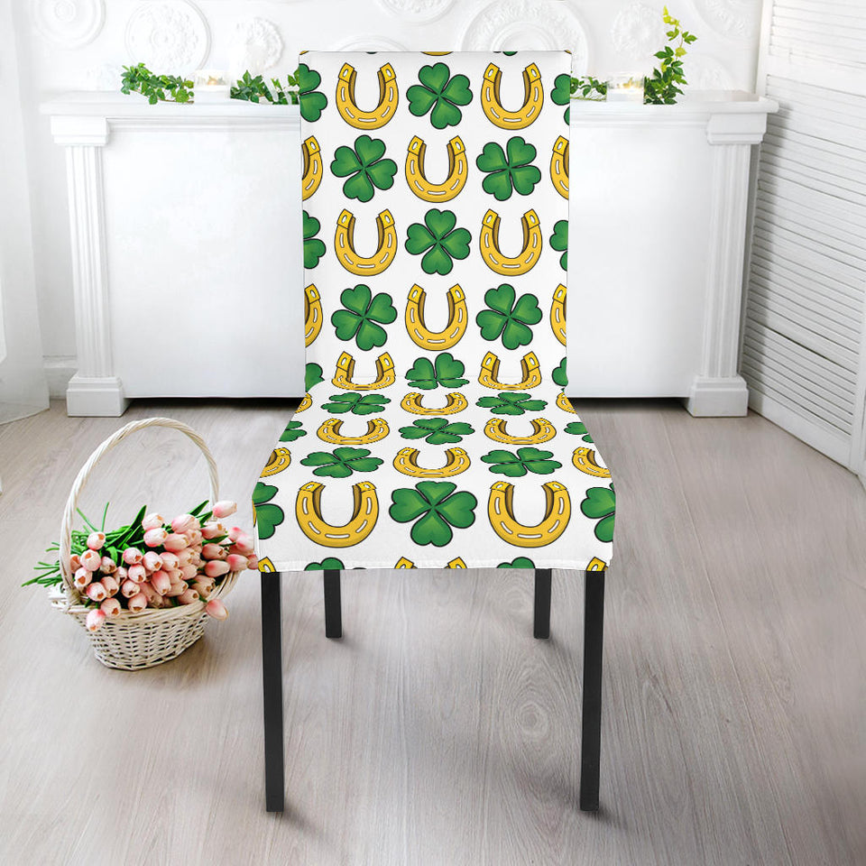 Horseshoes Pattern Print Design 04 Dining Chair Slipcover