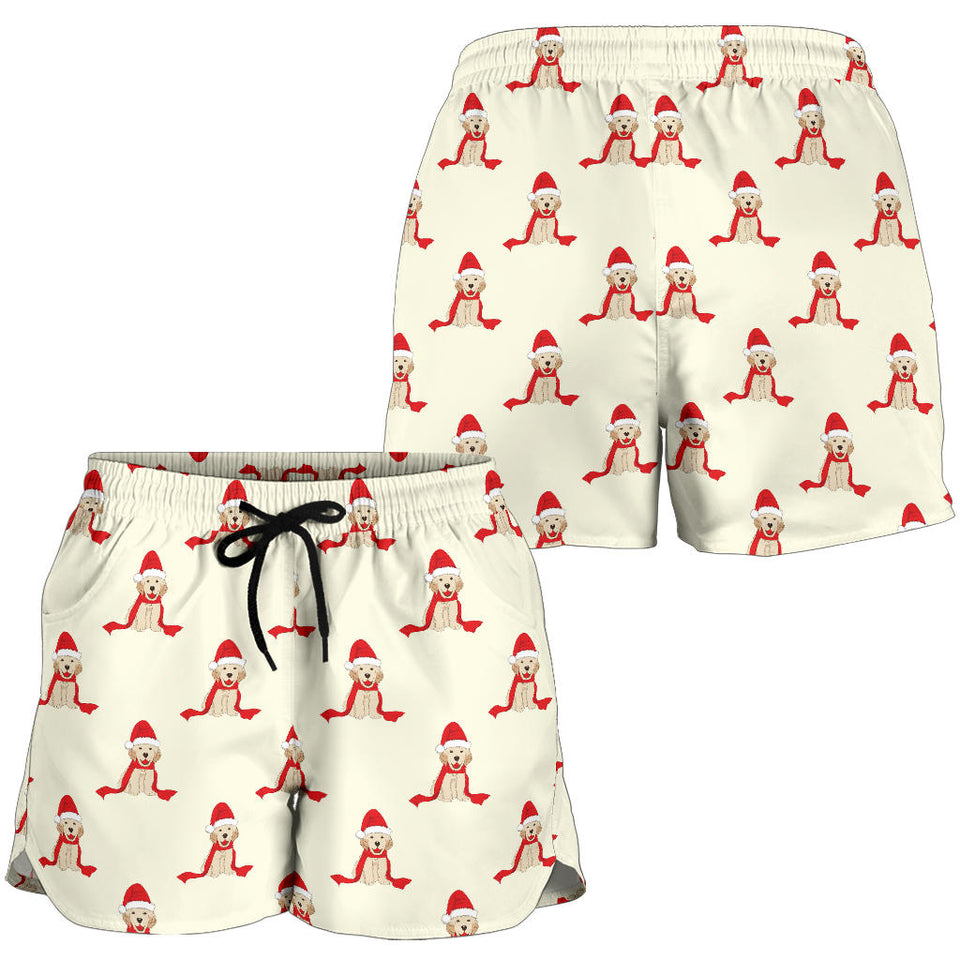 Golden Retriever Pattern Print Design 01 Women Shorts